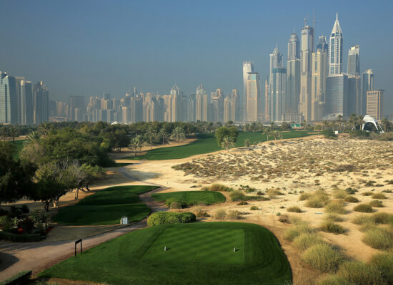during the final round of the 2014 Abu Dhabi HSBC Golf Championship at Abu Dhabi Golf Club on January 19, 2014 in Abu Dhabi, United Arab Emirates.