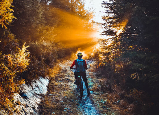 Riding into golden sunshine - Snowdonia National Park